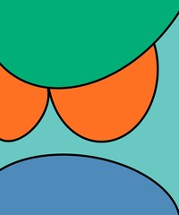 Hand Drawn and Illustration for Retro Background