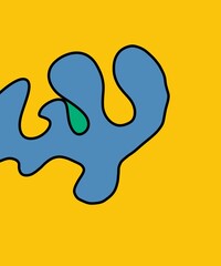 Hand Drawn and Illustration for Retro Vintage Background