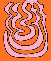 Hand Drawn and Illustration for Retro Vintage Background