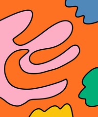 Hand Drawn and Illustration Retro Background