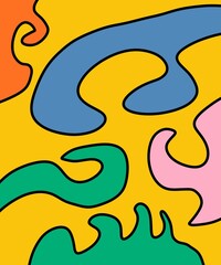 Hand Drawn and Illustration Retro Vintage Background