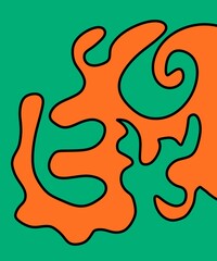 Obraz premium Hand Drawn and Illustration Retro Vintage Background