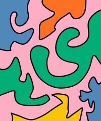 Hand Drawn and Illustration Retro Vintage Background