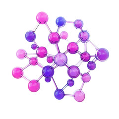 Obraz premium Image of network of purple and pink png