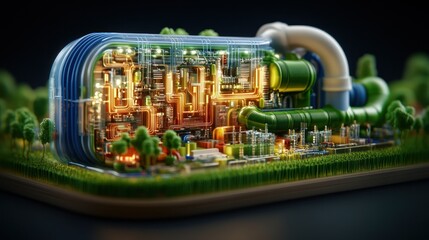 Obraz premium Eco-Friendly Energy: A Sustainable Future