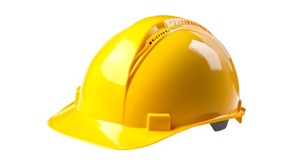  A yellow plastic hard hat