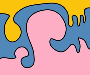 Illustration Abstract Shape Background Vintage