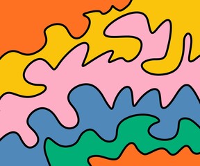 Illustration Abstract Shape Background Vintage