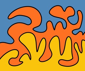 Illustration Abstract Shape Background Vintage