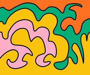 Illustration Abstract Shape Background Vintage