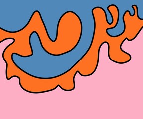 Illustration Abstract Shape Background Vintage