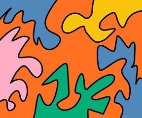 Illustration Abstract Shape Background Vintage