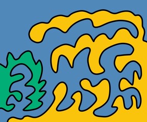 Illustration Abstract Shape Background Vintage