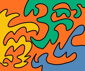 Illustration Abstract Shape Background Vintage