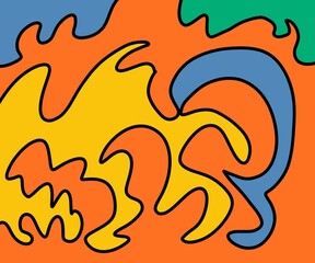 Illustration Abstract Shape Background Vintage