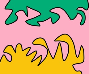 Illustration Abstract Shape Background Vintage