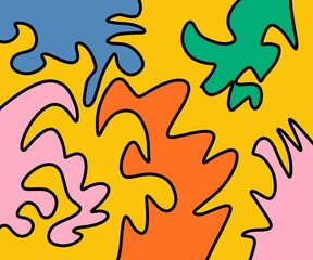 Illustration Abstract Shape Background Vintage