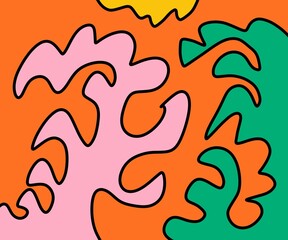 seamless pattern with fire flames