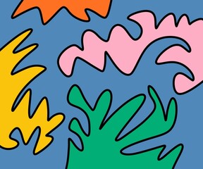 seamless pattern with fire flames