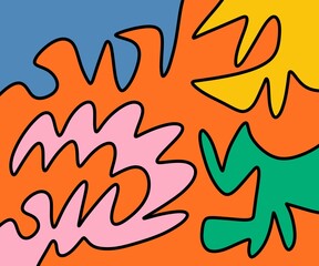 seamless pattern with fire flames