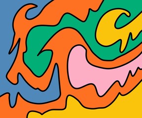 seamless pattern with fire flames