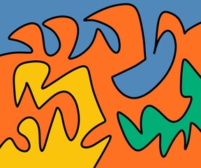 seamless pattern with fire flames