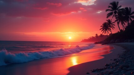 Horizon's Embrace: A Sunset Symphony