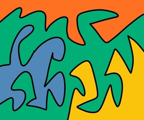 seamless pattern with fire flames