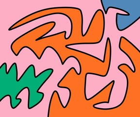 seamless pattern with fire flames