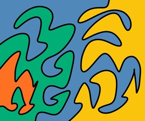 seamless pattern with fire flames