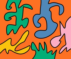 seamless pattern with fire flames