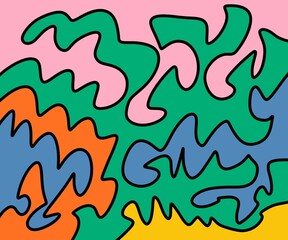 seamless pattern with fire flames