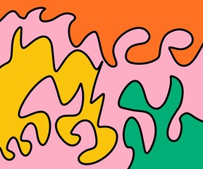 seamless pattern with fire flames