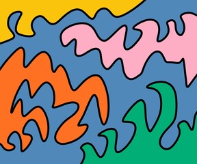 seamless pattern with fire flames