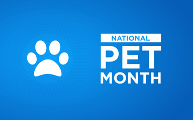 national pet month background.pet month celebration banner