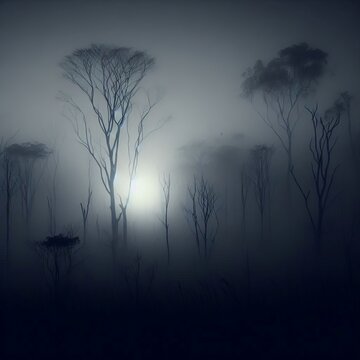 The faint the distant gloom