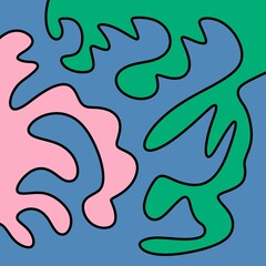 Drawing Illustration Abstract Shape Retro Background Vintage