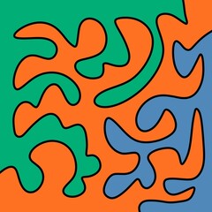 Drawing Illustration Abstract Shape Retro Background Vintage