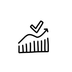 Successful goal thin line icon