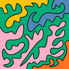 Drawing Illustration Abstract Shape Retro Background Vintage