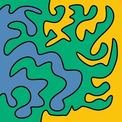 Drawing Illustration Abstract Shape Retro Background Vintage