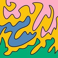 Drawing Illustration Abstract Shape Retro Background Vintage