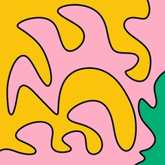 Drawing Illustration Abstract Shape Retro Background Vintage