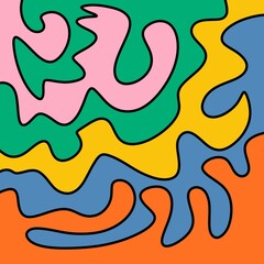 Drawing Illustration Abstract Shape Retro Background Vintage