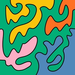 Drawing Illustration Abstract Shape Retro Background Vintage