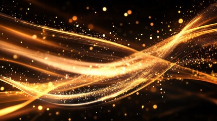 Dynamic line wave poster with a modern and sleek aesthetic, ideal for technology branding, flyers, and web design.
