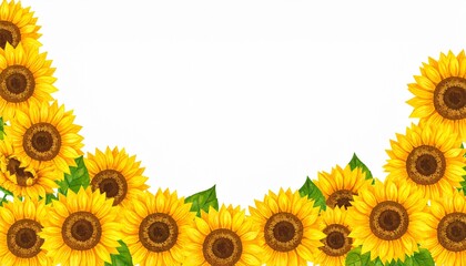 Cadre tournesol, matériel d'illustration