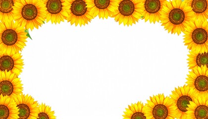 Cadre tournesol, matériel d'illustration