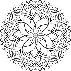mandala, ornament, round, pattern, decorative, design, art, boho, floral, ethnic, abstract, geometry, symbol