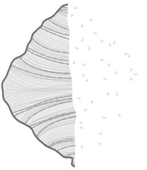 Flat croissant sesame flavor illustration of background 